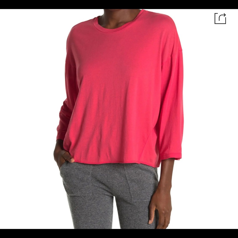 Sundry Athletic Crew Neck T-shirt In Hibiscus SZ 1